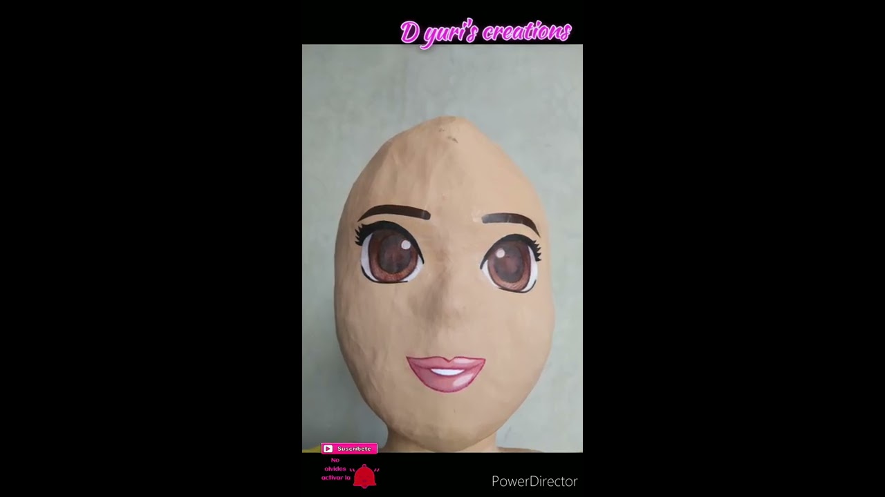 Cabeza con moldes de  Unicel para piñatas / como hacer cabezas para piñatas