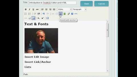 Introduction to TinyMCE Editor and HTML