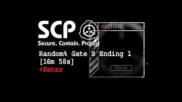 SCP Containment Breach v1.3.11 Speedrun PB - Random% Gate B Ending 1 on Keter - 16m 58s