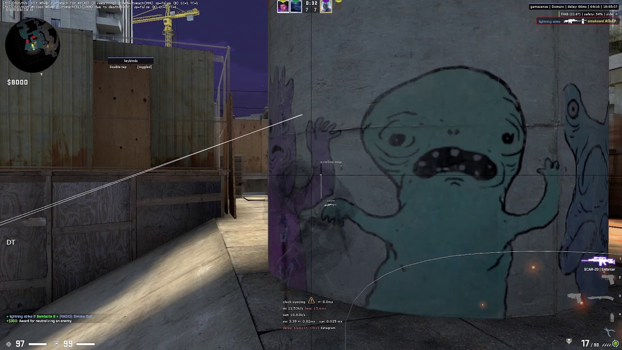 playing with best cheat against 2x2 *fnay 4elik* weak neverlose users deported in hell owned $$