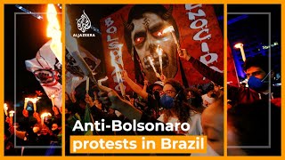 Brazil: protests against Bolsonaro over COVID crisis | Al Jazeera Newsfeed