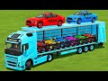 TRANSPORTING DODGE POLICE CARS &amp; MINI ATV WITH VOLVO TRUCK Farming Simulator 22