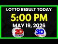 Lotto Result Today 5PM May 19, 2026 Swertres EZ2 PCSO Lotto Draw
