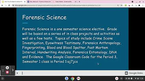 BSN 2021 Forensic Science