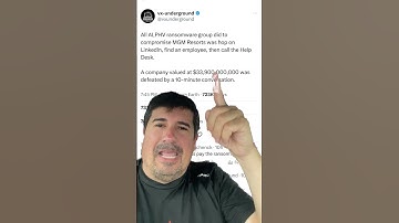 MGM Cyber Attack - The Group responsible - ALPHV/Blackcat #mgm #cybersecurity #cyberattack