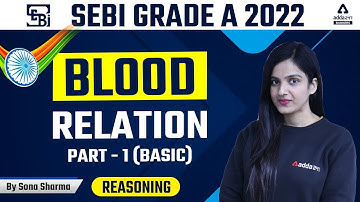 SEBI Grade A 2022 Notification | SEBI Grade A Reasoning | Blood Relation | By Sona Sharma