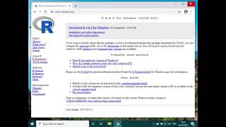 Using R for Reproducible Research in Accounting, Step 1: Install R