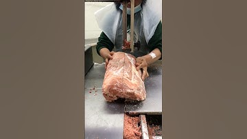 Excellent Amazing Frozen Buffalo Meat Cutting Skills Machie #youtube  #amazing #viralvideo #shorts