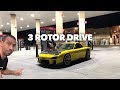 3 rotor 20b rx7 night drive and race