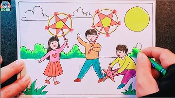 Vẽ vui tết trung thu lớp 3 | vẽ theo hình thức ước lệ | vẽ lễ hội xuân quê hương | vẽ yếu tố dân tộc