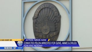 Service of search warrant results in arrest of Redding man for firearms, narcotics