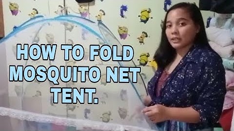 How to fold Mosquito net tent quick and easy steps/MICHKERNS ❤️