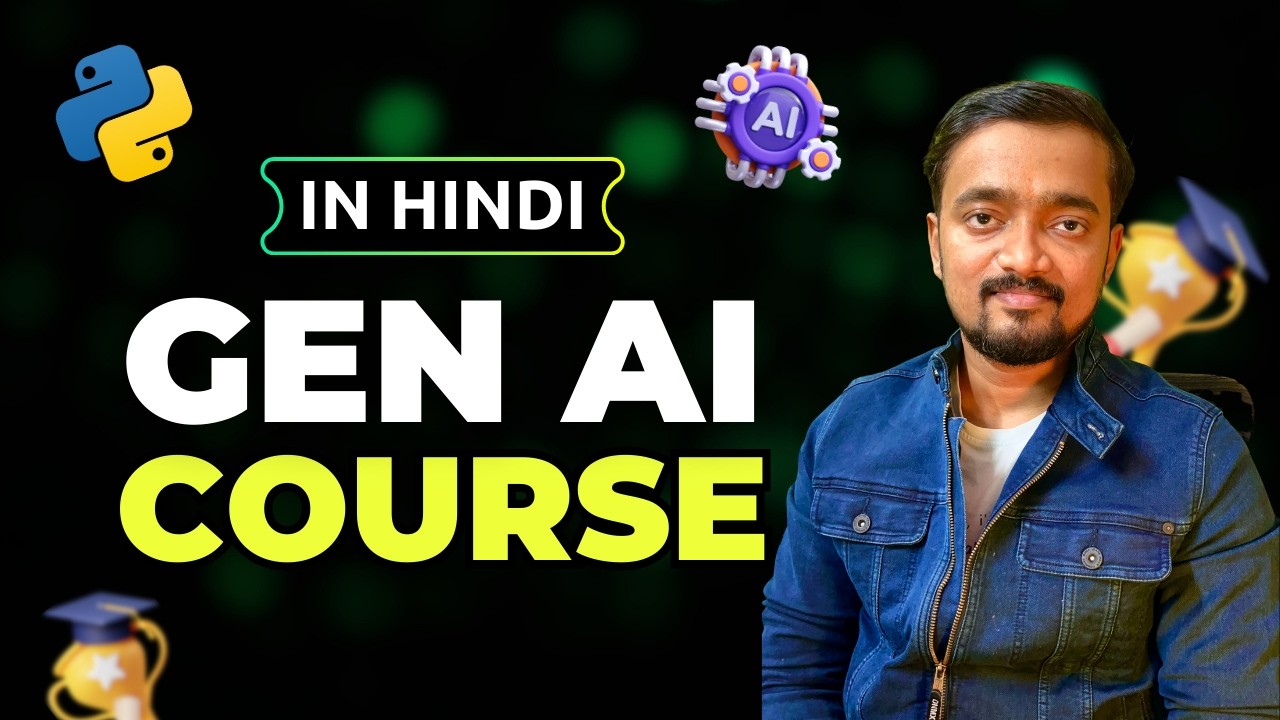 📣 Generative AI Full Course for Developers | Python | Hindi Course ...