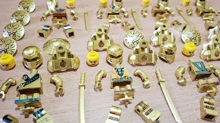 Lego ninjago dragons rising ultimate gold minifigure | kai, master wu | unofficial lego minifigure