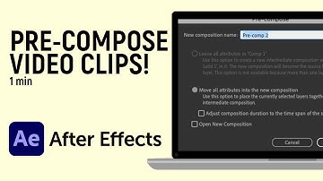 How to Pre-Compose Clips in Adobe After Effects