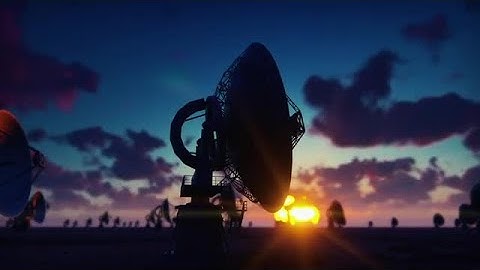 Large Array Radio Telescopes Stock Motion Graphics