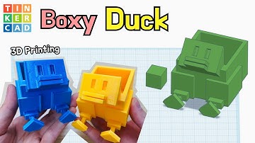 113) Boxy Duck Box with Tinkercad + 3D printing | 3D modeling how to make