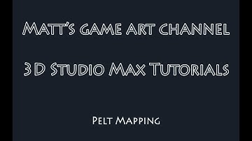 3D Studio Max - Pelt mapping tutorial