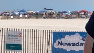 Blue Angel! 5 and 6 sneaking up on the crowd! At the Bethpage Airshow at Jones Beach!