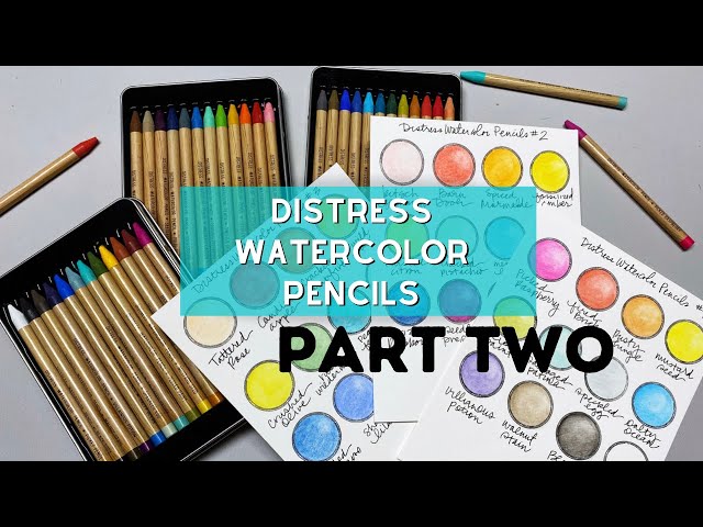 Distress Techniques: Watercolor Pencils - Online Class - {creative chick}