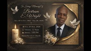 Bertram E. Wright Funeral
