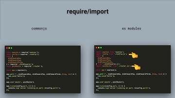 JavaScript (require vs import)