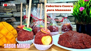 PASTA CASERA de MANGO para CUBRIR MANZANAS| Manzanas cubiertas para VENTA o MESA de SNAKS 100%Casera