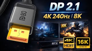 Silkland DP80 DisplayPort 2.1 | 8K, 4K 240Hz y rendimiento REAL para gaming y monitores
