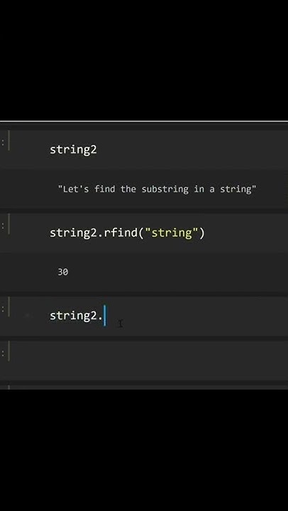 Python: rfind method to find the index of the last occurrence of ...