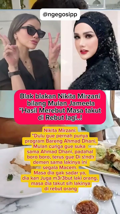 Nikita Mirzani pernah di tuduh Mulan jamela naksir Ahmad dhani#shorts #artist