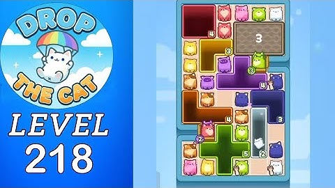 Drop The Cat Level 218 Walkthrough