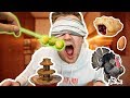 BLINDFOLDED CHOCOLATE FONDUE CHALLENGE