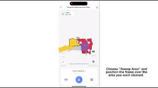 How to setup zone cleaning on Extravis APP screenshot 1