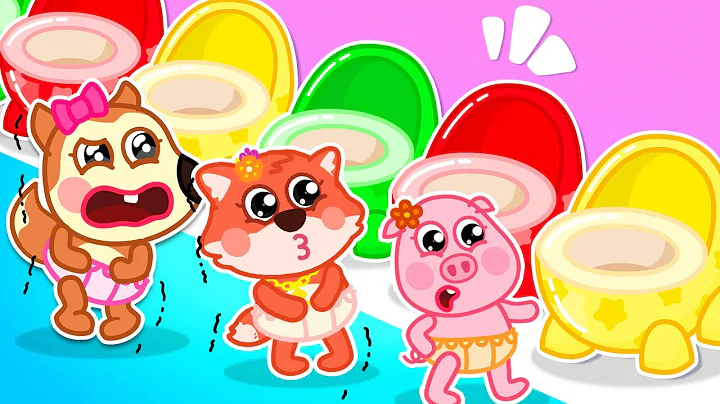 Learn How To Go Potty for Toddlers 🌈🚽 When Mom Says 🎶 Wolfoo Nursery Rhymes & Kids Songs