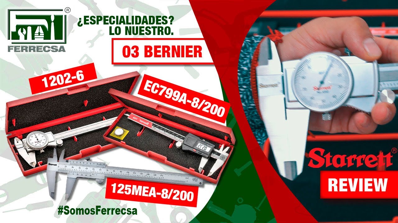 INCREIBLES! Calibradores (BERNIER)🔺125MEA-8/200 EC799A-8/200 1202-6🔺STARRETT (REVIEW)