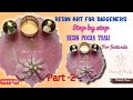 DIY Resin Pooja Thali For Diwali How To Make 3d Flower Tutorial For Biggeners Step by step Resin Art
