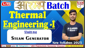 🔥24 Thermal Engineering - I  Mechanical Engineering 3rd Semester New Syllabus Class  | JEC