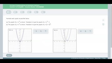 RWHS Algebra 1 Translating Quadratics in Aleks