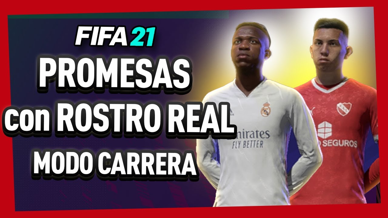 💎JOVENES PROMESAS con CARA ESCANEADA 🤓 FIFA 21 Modo Carrera - YouTube