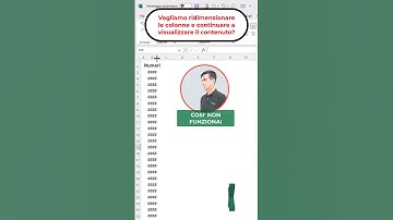 EXCEL TRUCCHI: 🙃Opzione formato: riduci e adatta #shorts