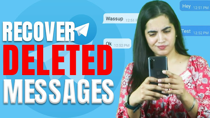 How to retrieve deleted messages on telegram android