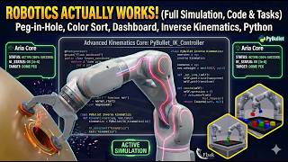 Automating a 7-DOF Robot Arm (PyBullet + Flask UI)