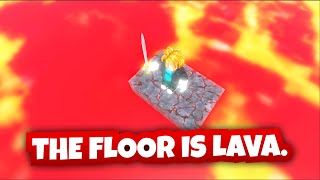 Blade Ball but the FLOOR IS LAVA?!