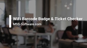 Barcode Badge and Ticket Scanning using WiFi