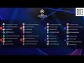 UEFA Champions League Group Stage Draw Full