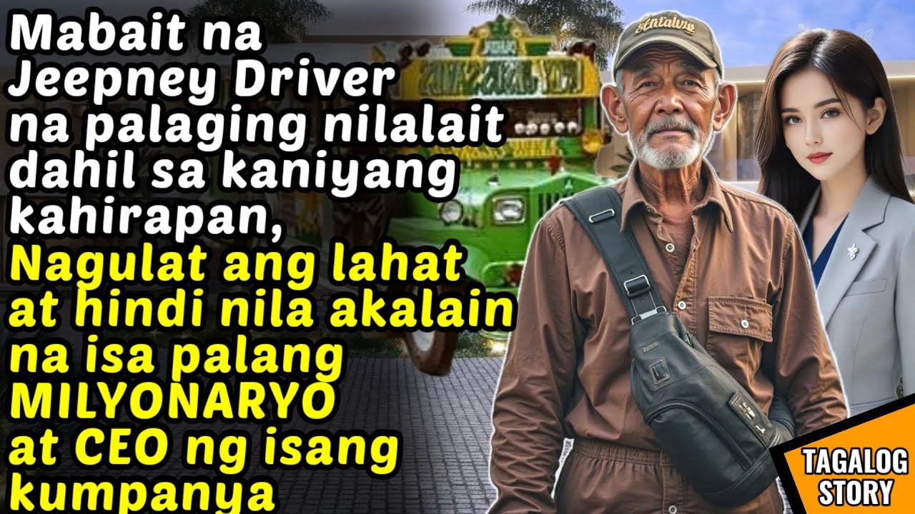 MABAIT NA JEEPNEY DRIVER NA LAGING NILALAIT, ISA PALANG MILYONARYO AT CEO / KWENTONG BILYONARYO