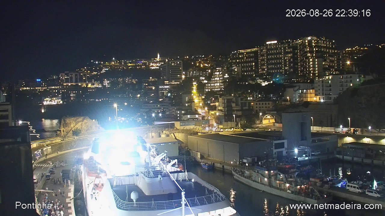 Live camera view of Madeira in Funchal, Portugal