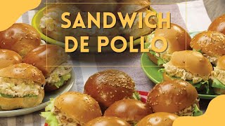 Sándwich de Pollo con apio y mayonesa ¡el snack perfecto!