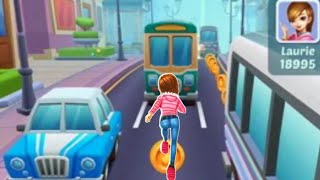 Subway Princess Runner Game Ki Video : NIGHT MODE Run | Android/iOS Gameplay #2 screenshot 5