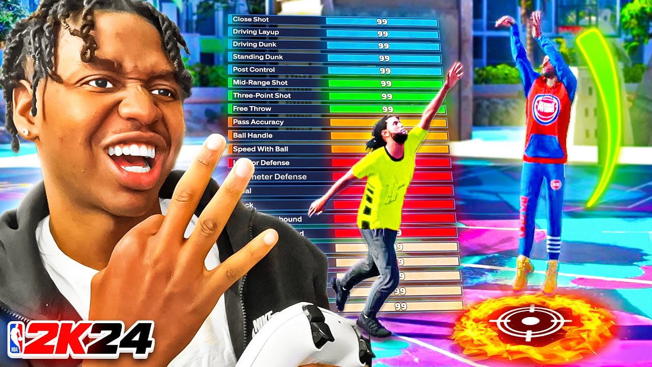 This DEMI-GOD SHARPSHOOTER BUILD SHOOTS UNLIMITED GREENS On NBA 2K24 😍